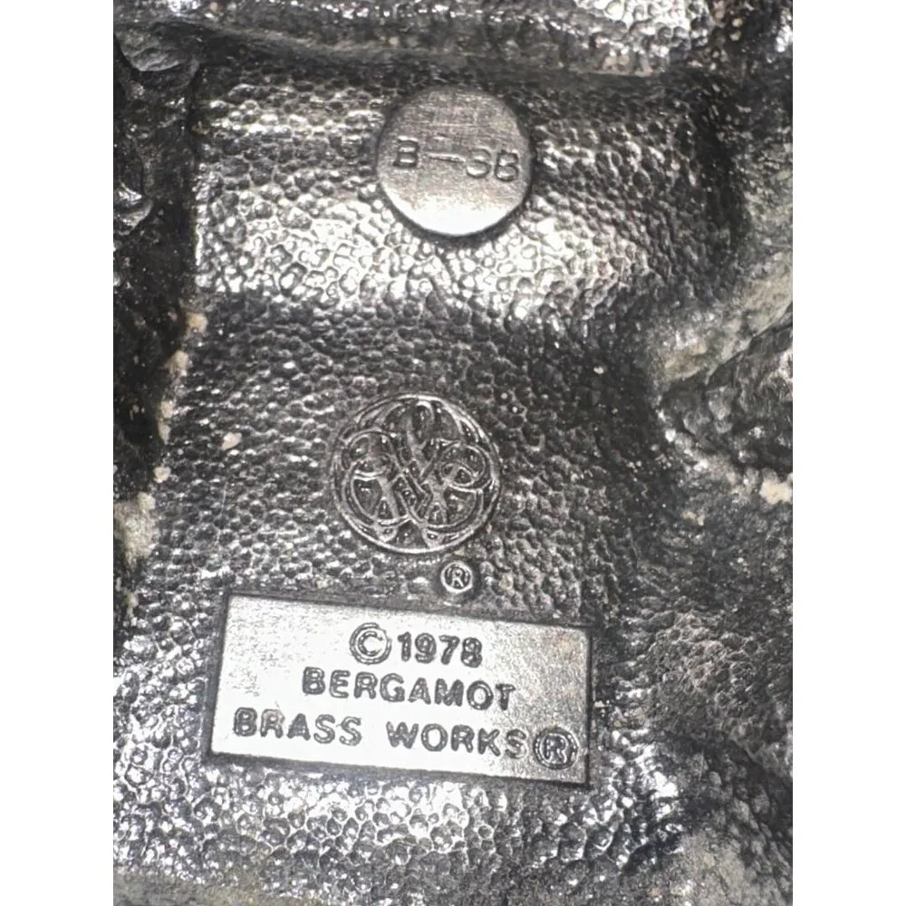 Vintage‎ Bergamot Brass Works 1978  semi Truck 3-D Belt Buckle Made In USA